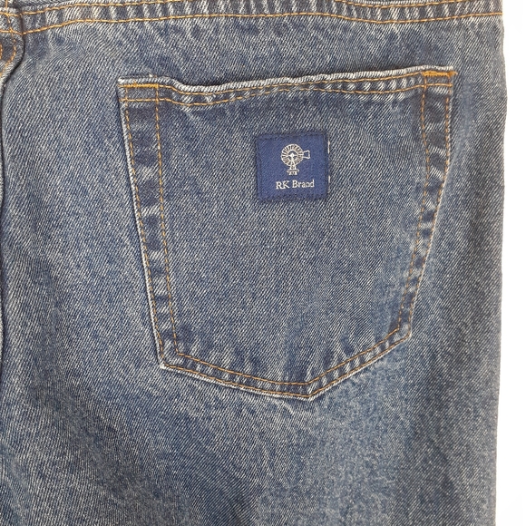 RK Brand Classic Cut Sz 40X34 Jeans Dark Wash - Picture 3 of 7